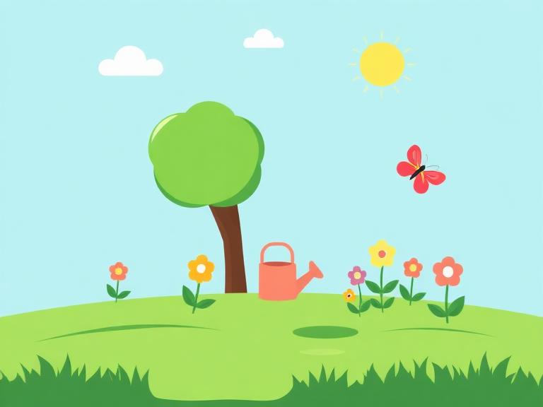 Ilustración de Jardín